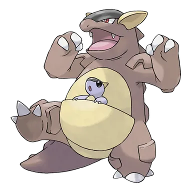 official artwork of kangaskhan